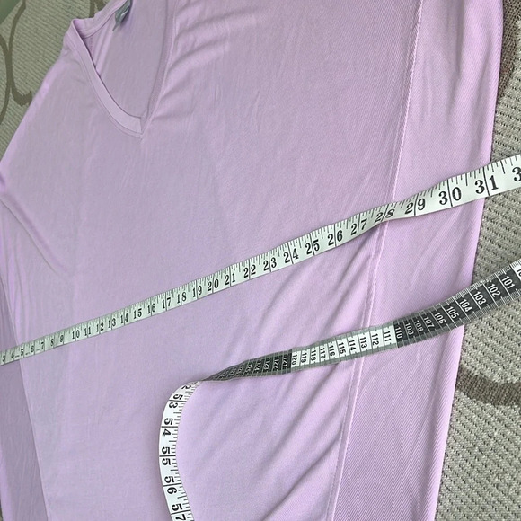 Chico’s lavender Sandwashed Wedge Tee - Picture 6 of 16